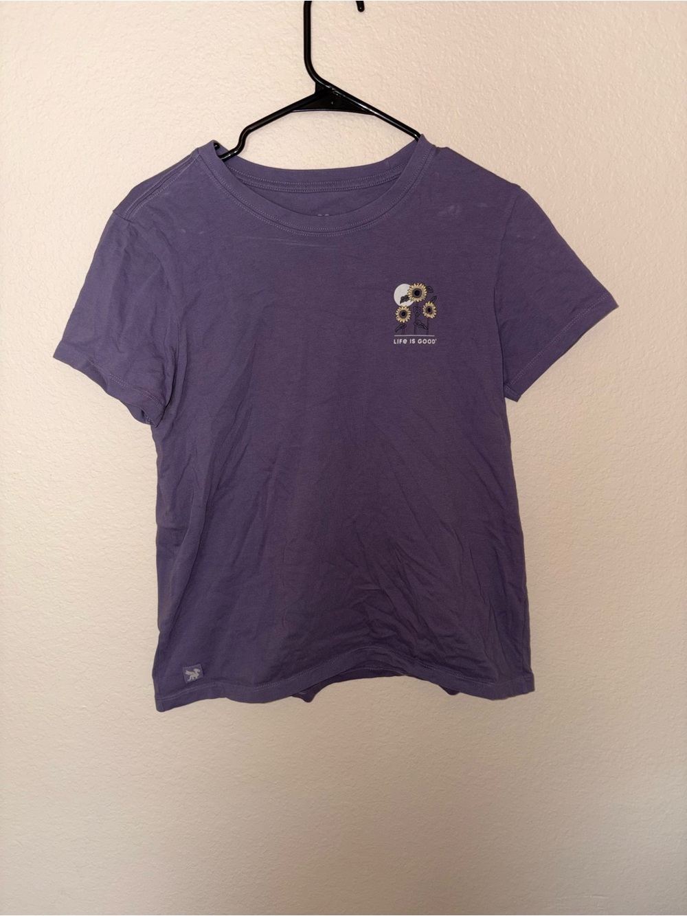 Life Is Good Women's Crusher Tee in Lavender